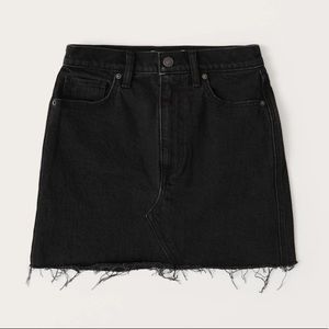 Black Denim Jean Skirt